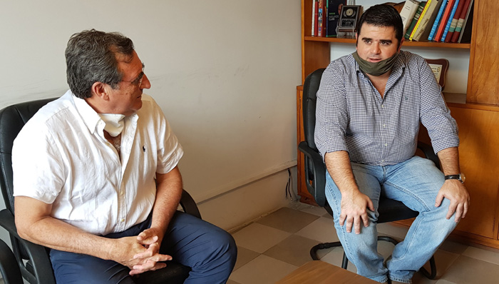 Nicolás Olivera acompañó al Subsecretario del MIDES Dr. Armando Castaingdebat en su visita a Paysandú