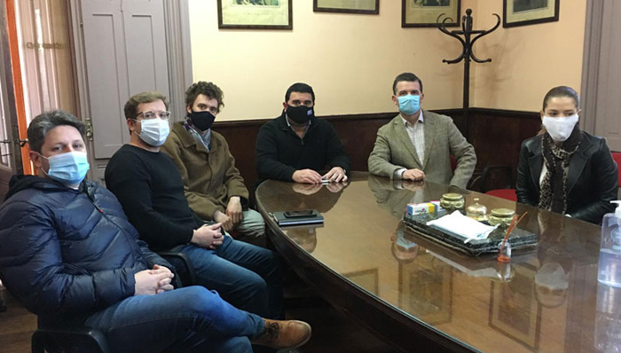 Olivera acompañó a Inspector Nacional de Trabajo
