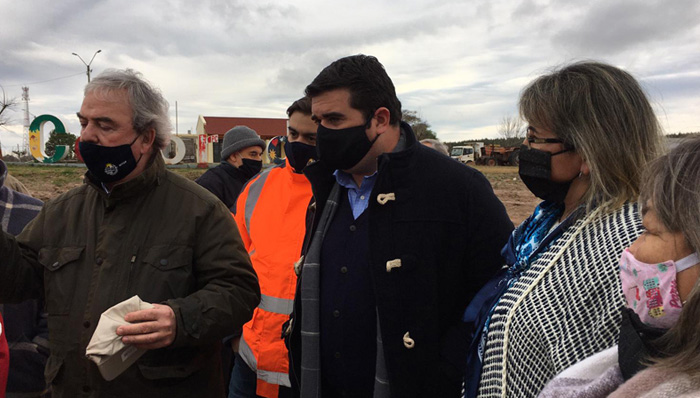 Olivera acompañó a Heber en recorrida por Ruta 90