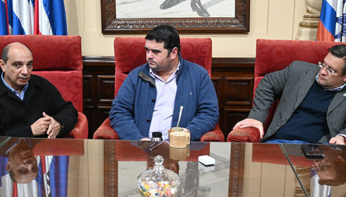 Nicolás Olivera recibió al secretario general de la JND
