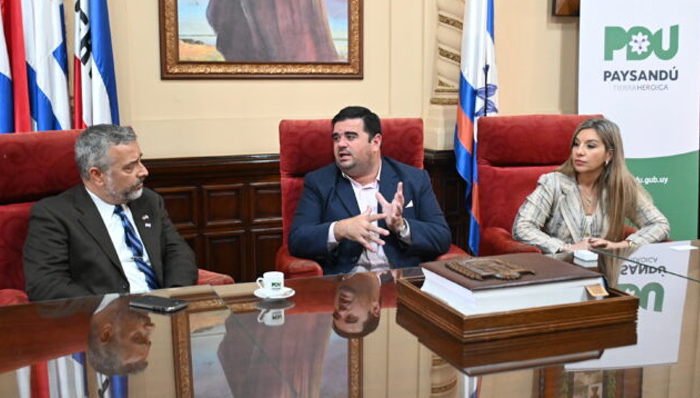 Nicolás Olivera recibió al Encargado de Negocios de la Embajada de Estados Unidos