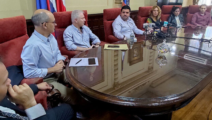 Nicolás Olivera recibió a la Comisión Especial de Frontera con Argentina